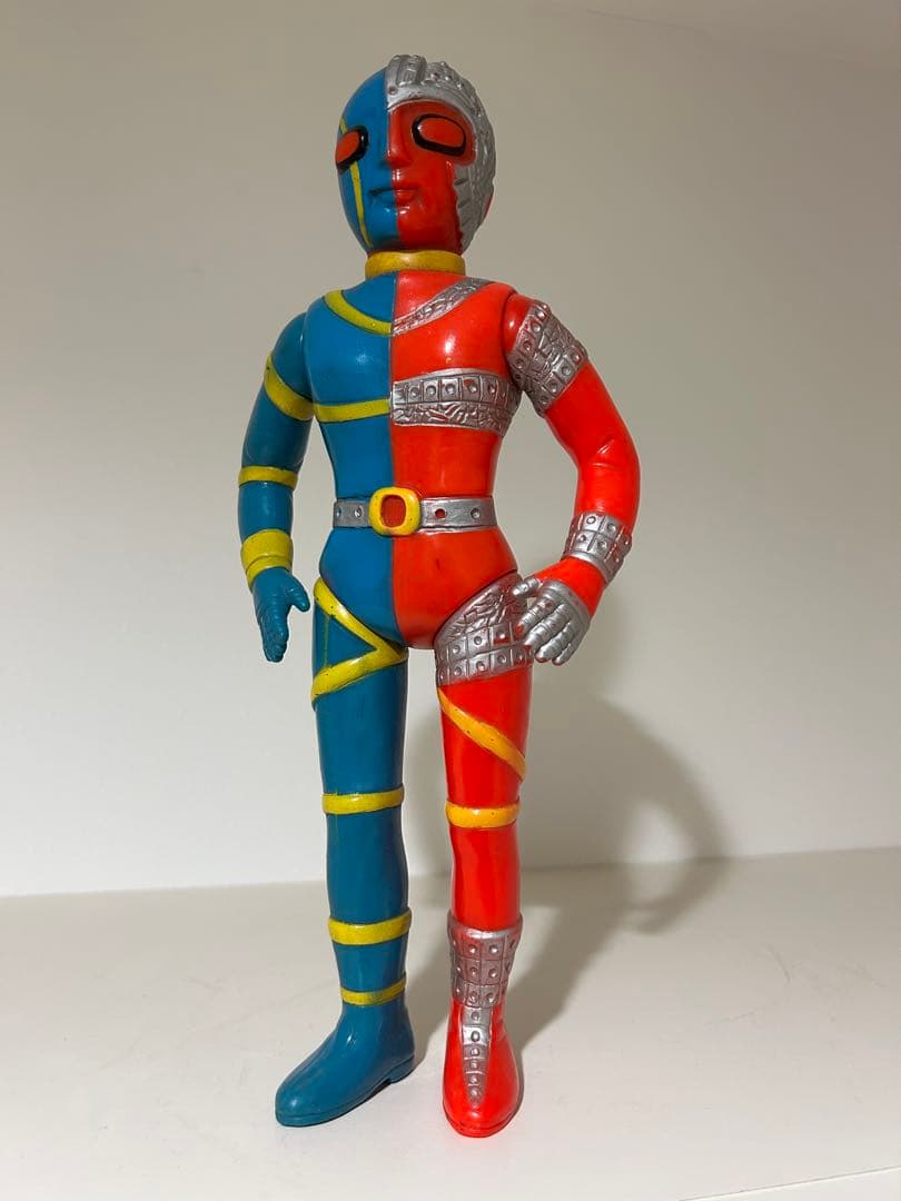 【全長28cmデカい】　キカイダー　当時物　タカトク　ソフビ　特撮　旧バンダイ