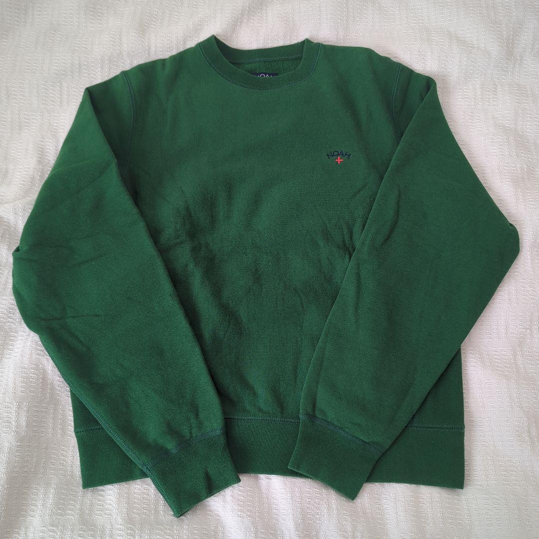NOAH グリーン クルーネック トレーナー