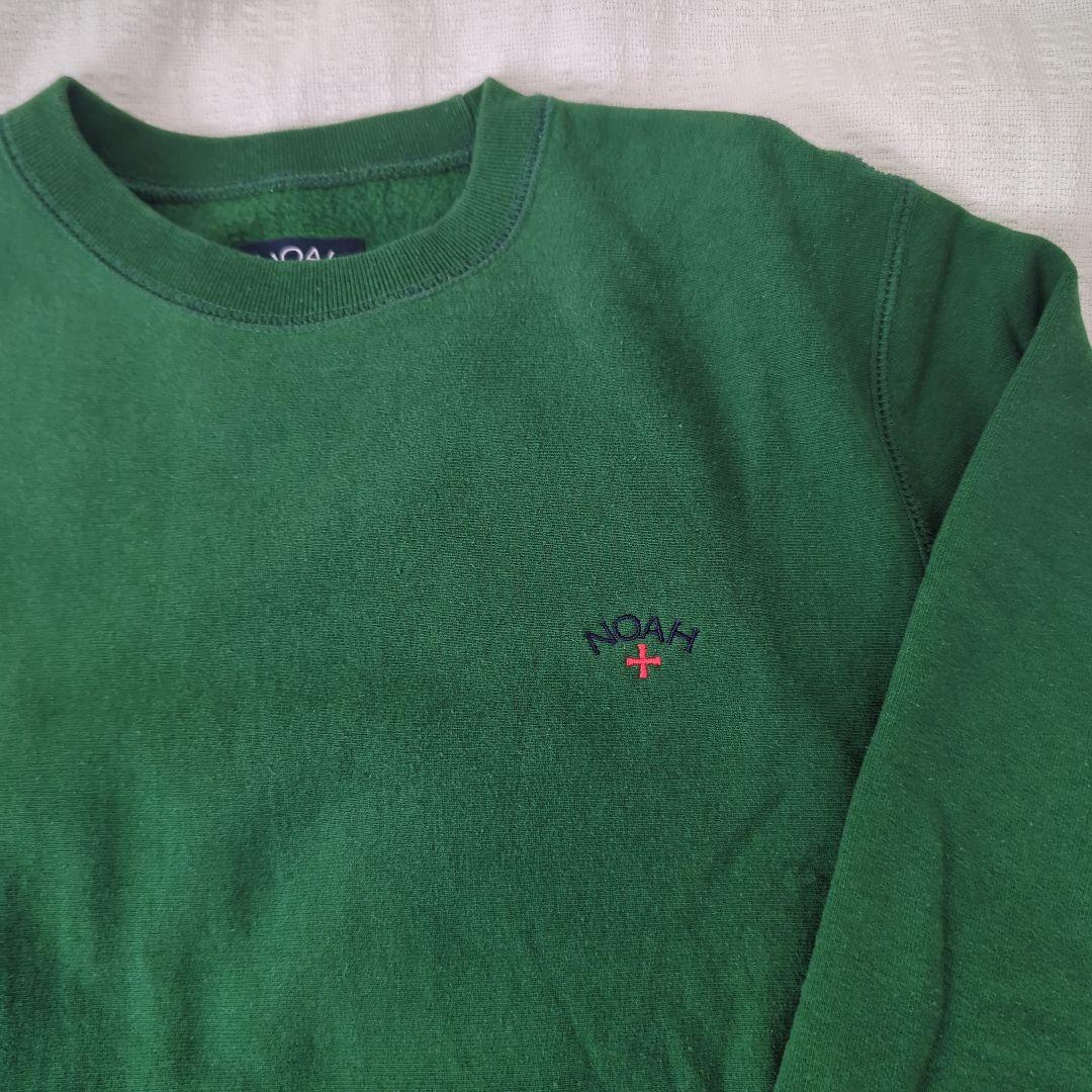 NOAH グリーン クルーネック トレーナー