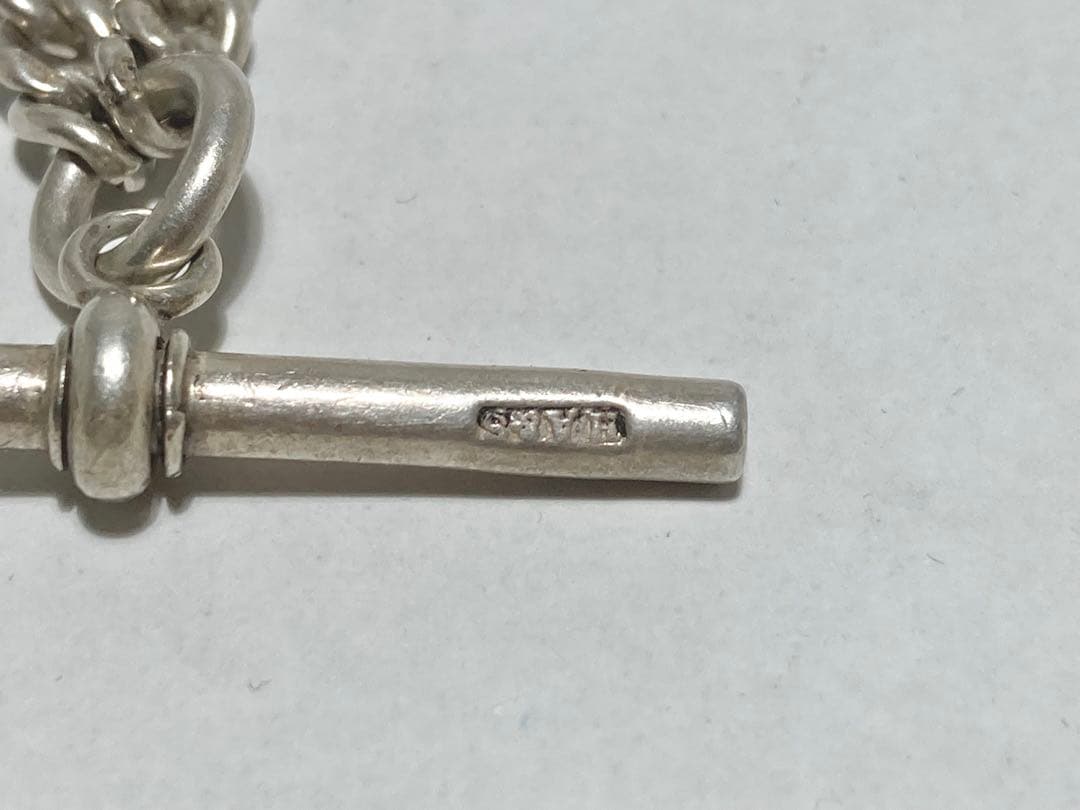 フォグ付純銀製*アルバートチェーン 1893 *スターリングシルバー(925銀)