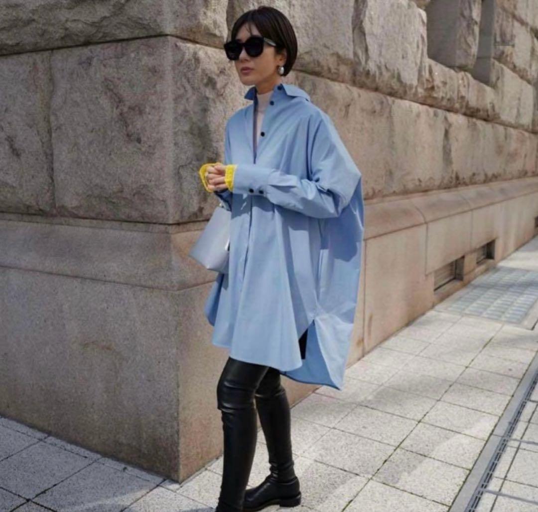 machatt マチャット オーバーシャツ　ブルー　美品と