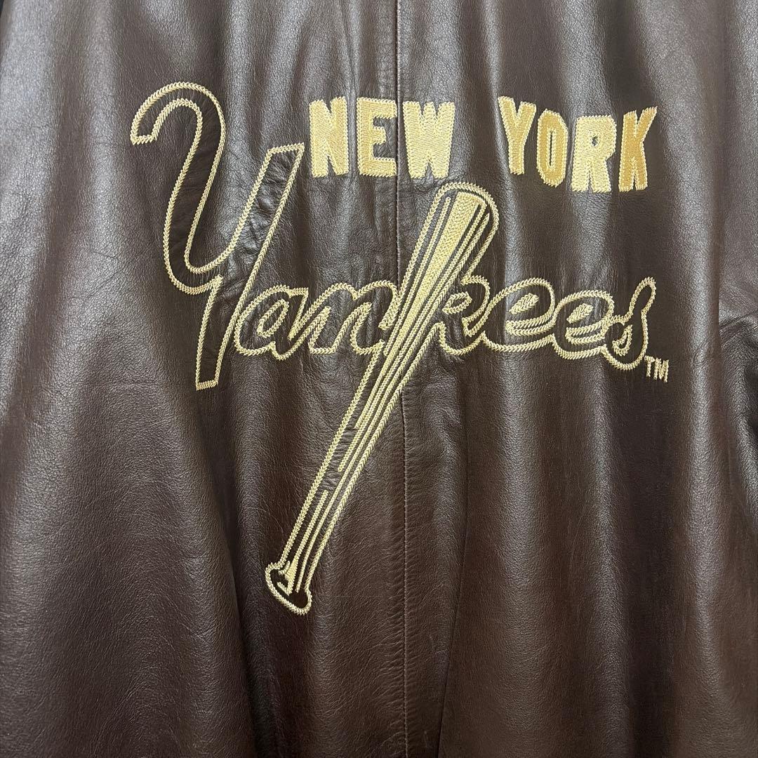 MLB公式 ニューヨーク・ヤンキース 本革レザージャケット