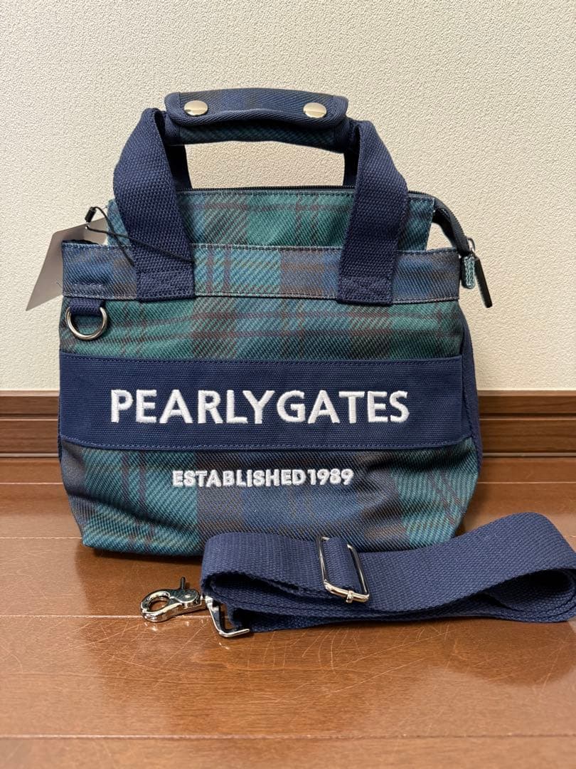 パーリーゲイツ　ブラックウォッチ柄2WAYカートバッグ　新品未使用