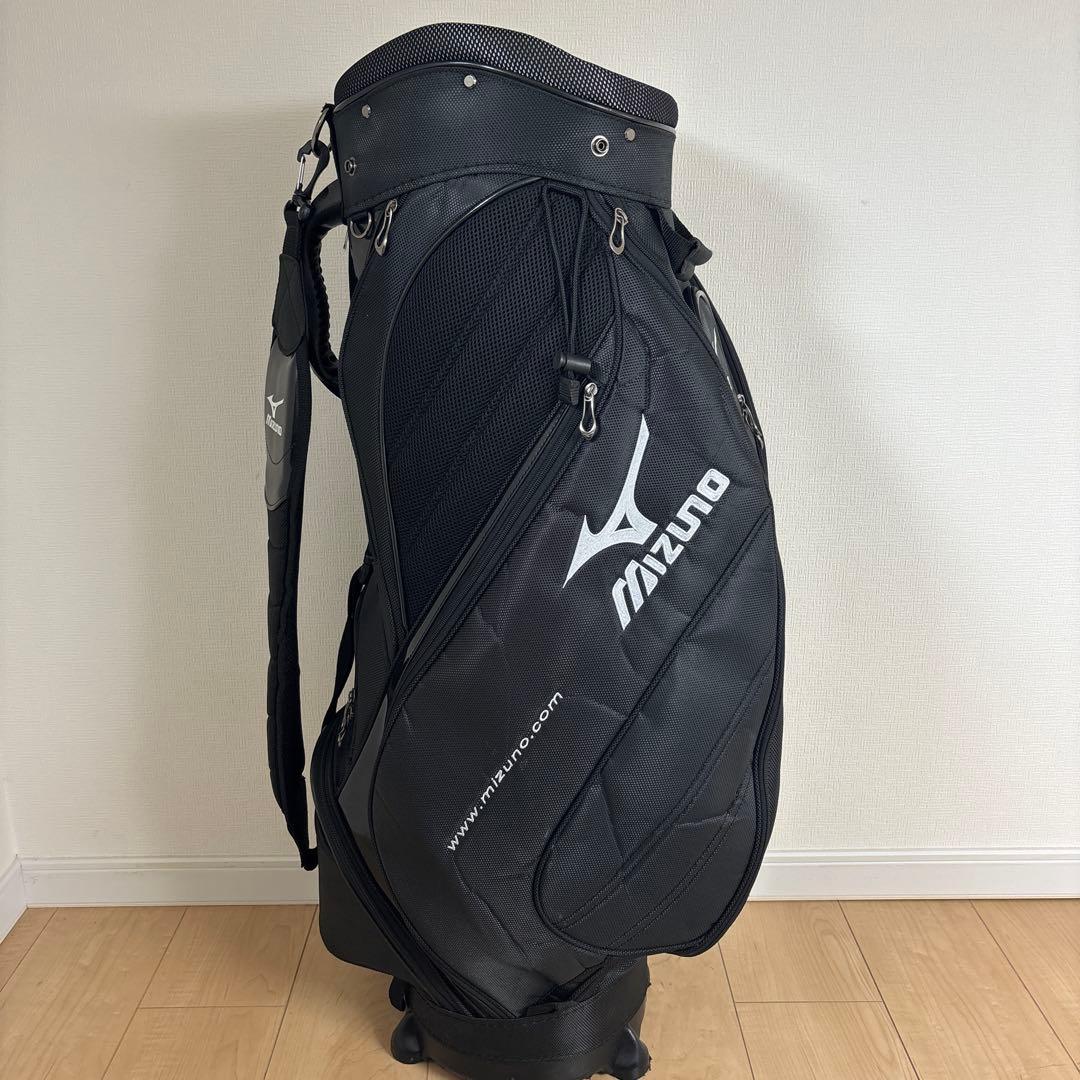 Mizuno GOLF ブラック キャディバッグ　ゴルフバッグ　5分割