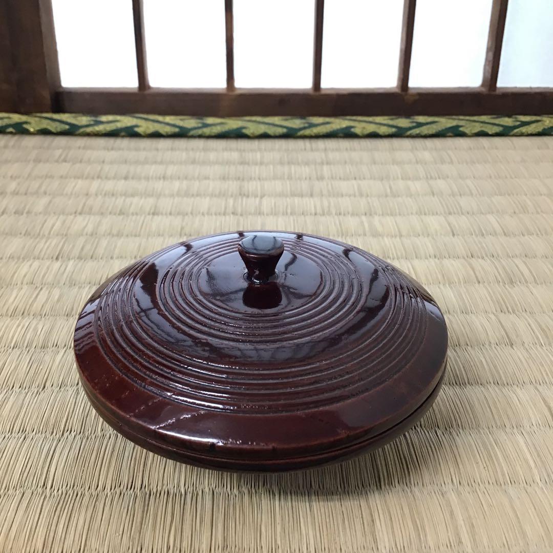 茶道具　香合　漆器　棒提灯型　木製　紙箱　S51KG