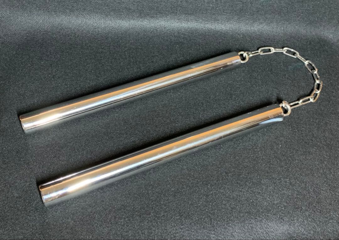 ヌンチャク ステンレス無垢 スイベルなし 30cm 810g