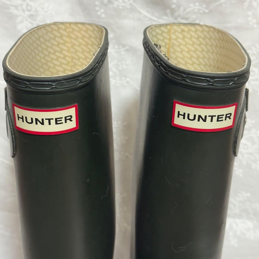 ハンターHUNTER レインブーツ ダークオリーブEU 38（24センチ）