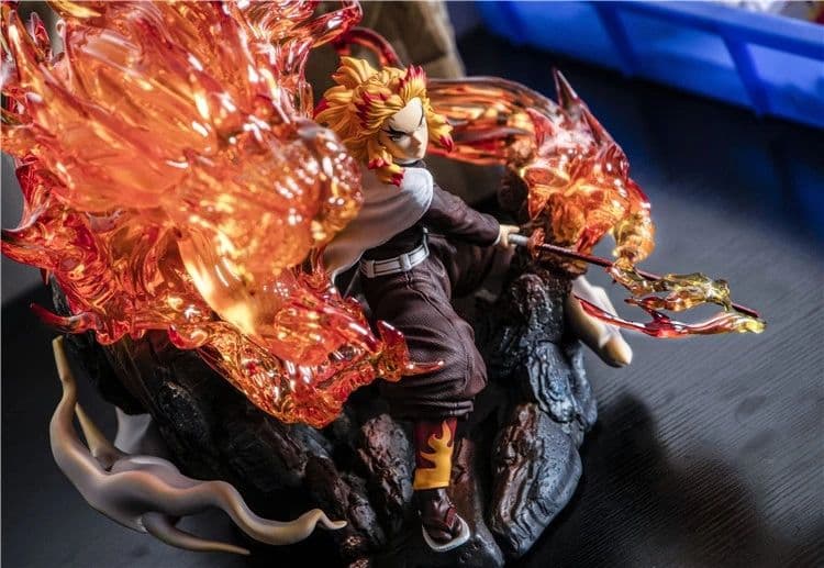 鬼滅の刃 炎柱 煉獄杏寿郎 上弦の参 猗窩座 フィギュア ガレージキット GK