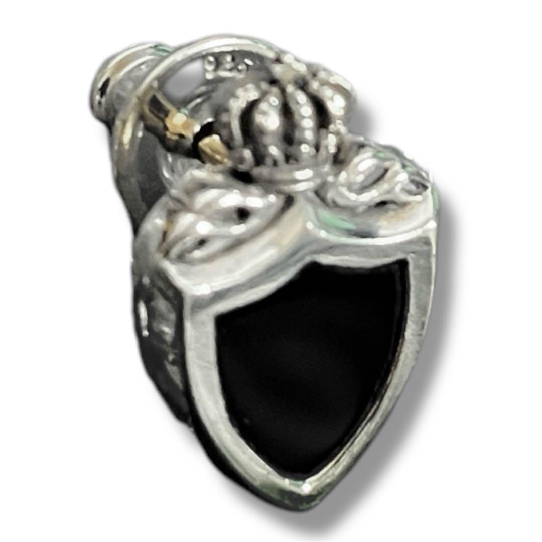 ジャスティンデイビス ピアス925 シルバー 王冠　盾