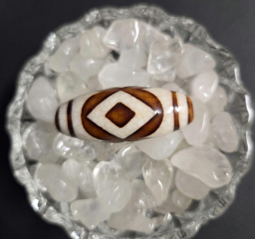 929　天珠　上肯　金剛虎牙三眼天珠　　貴重　珍品　dzibeads！