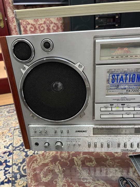 内蔵BLT変更可能ナショナル ラジカセRX-7200動作品 FMAM受信可 中古