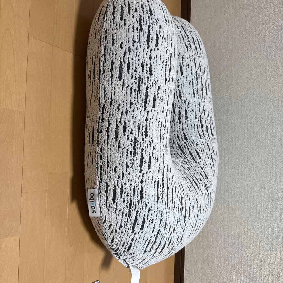 【美品】ヨギボー yogibo ラックスサポート ライトグレー U字型