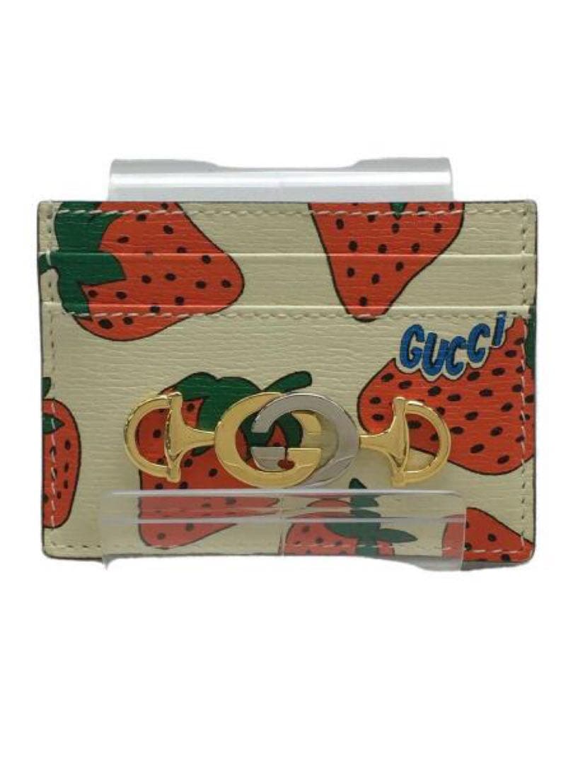GUCCIズゥミ　ホースビット　いちご　定期入れ
