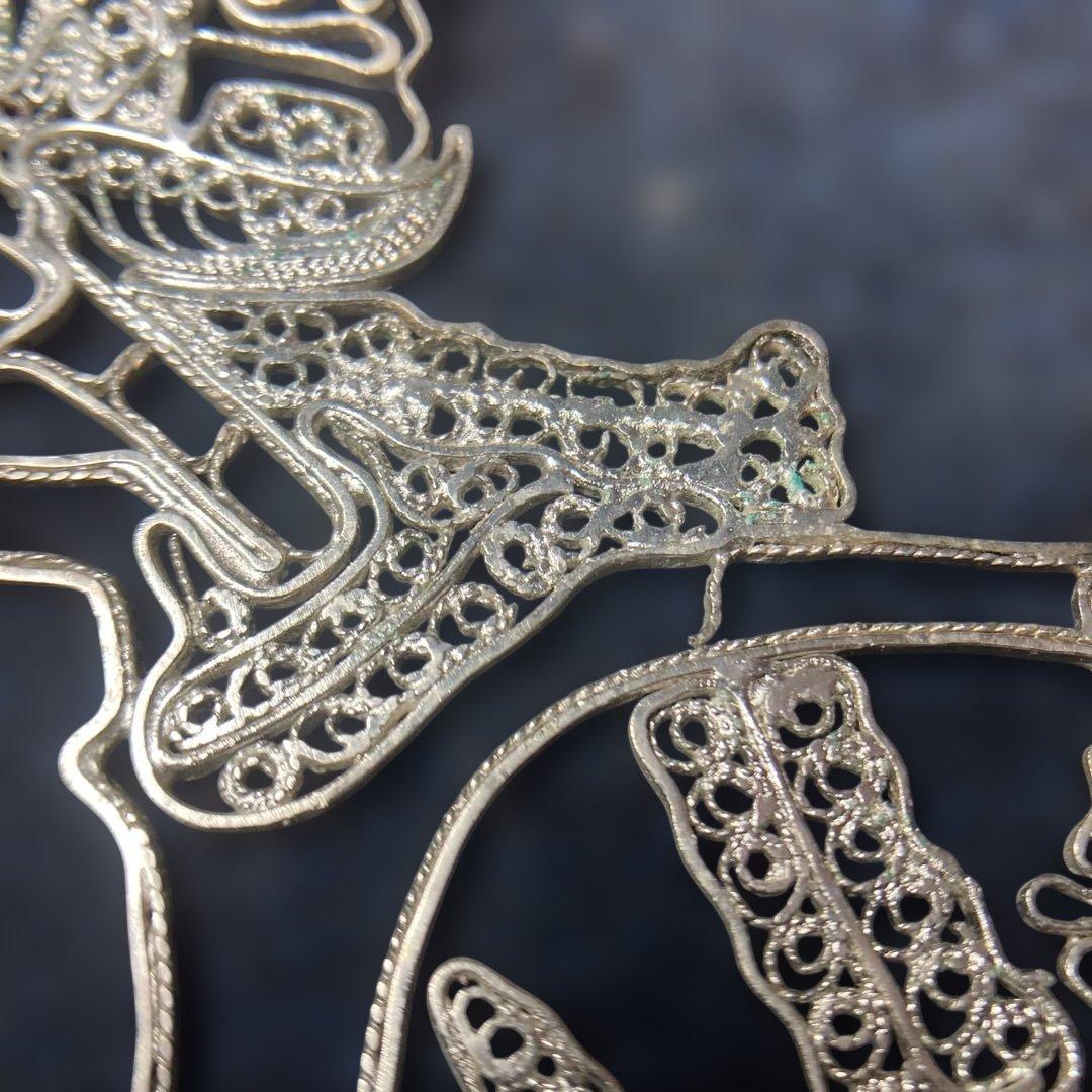 80年代( ´ ▽ ` )バリ島ブームの頃の銀細工925シルバー製のワヤン.クリ