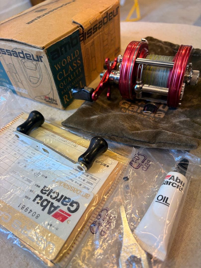 Abu Garcia アンバサダー 5000C クラシックレプリカレッド 箱説有