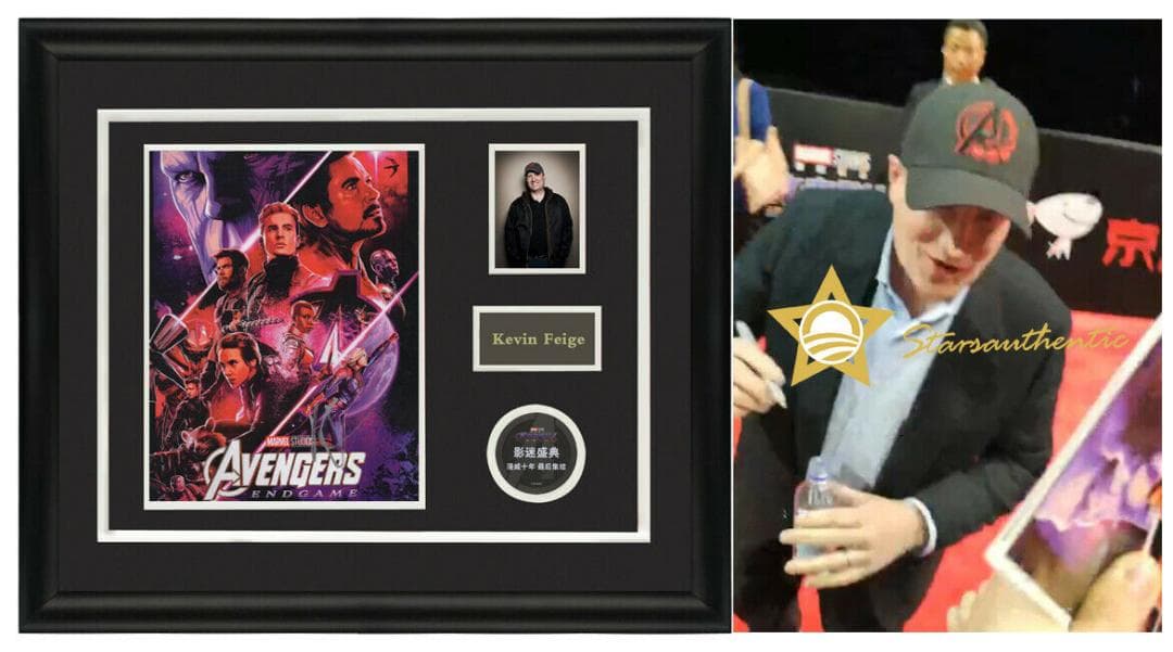 直筆サイン入り写真 ケヴィン・ファイギ アベンジャーズ/エンドゲームSA鑑定済