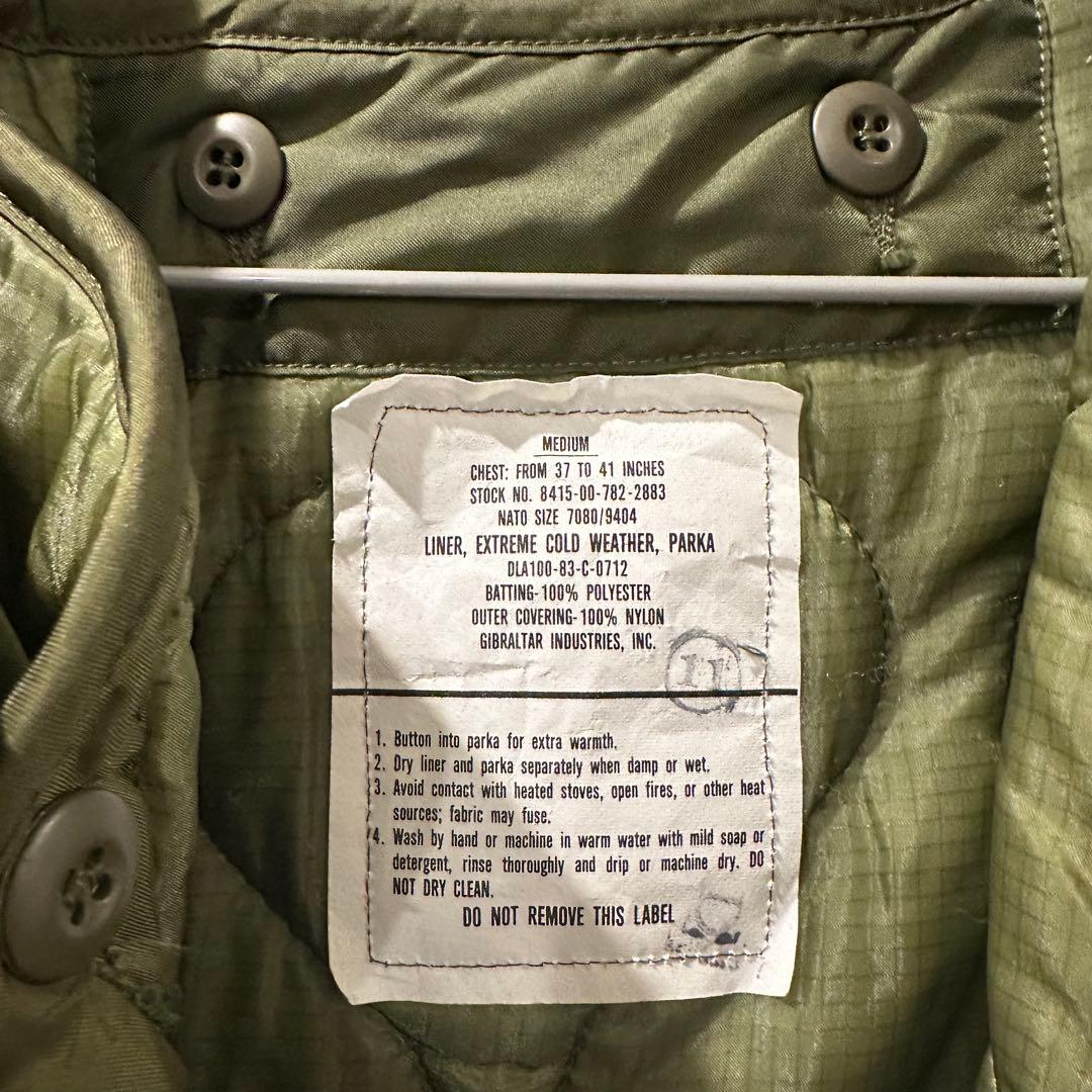 【美品】80年代 M-65 フィッシュテールパーカー