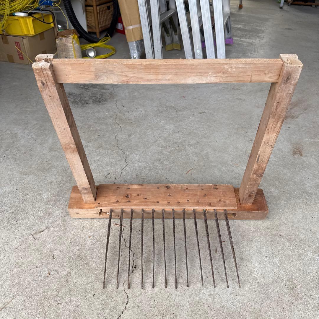 千歯こき　古道具　アンティーク　民具　脱穀農具