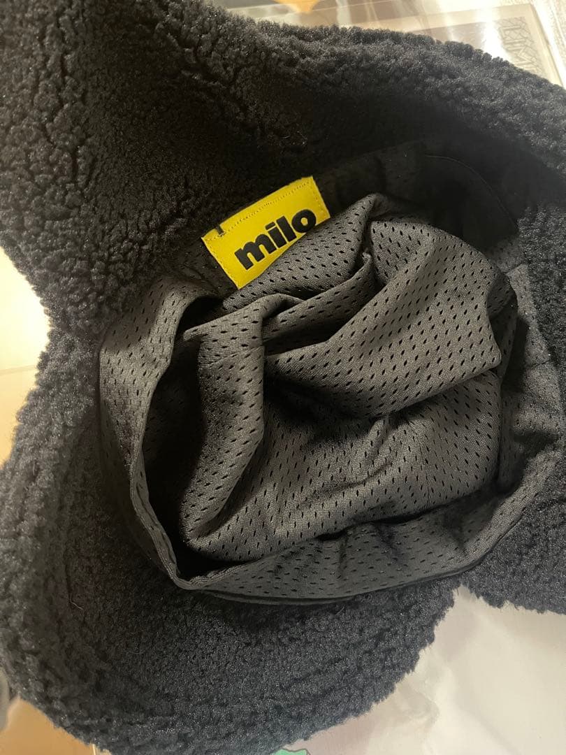 新品 Milo Fleace Cap black ブラック