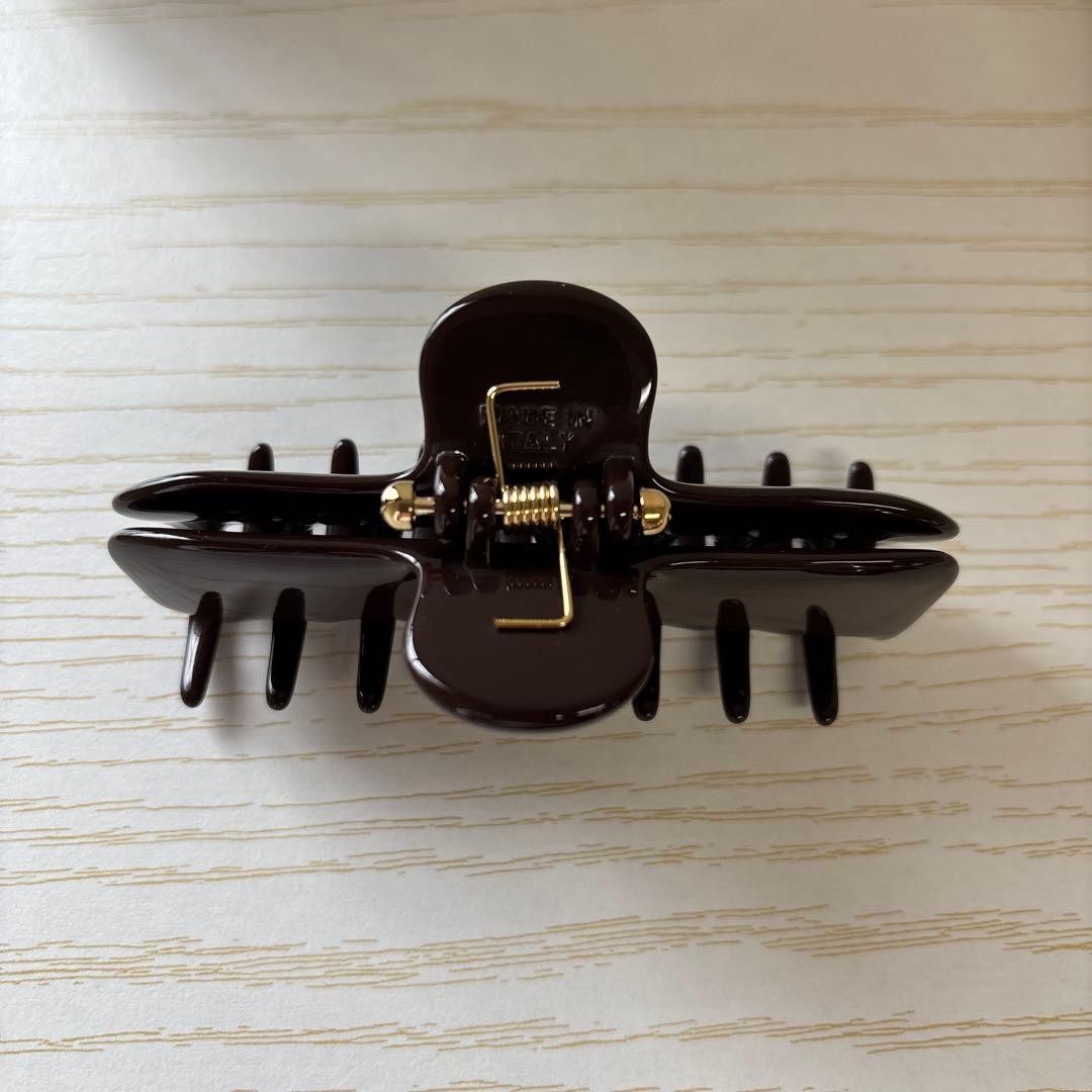 UNDO ヘアクリップ　ボルドー　ワインレッド　no.4