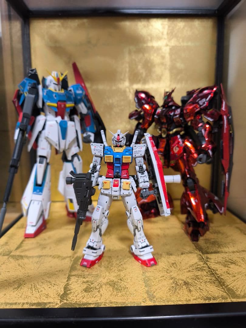 【ジャンク】ガンプラ３点/RGサザビー/RGガンダム/MG Zガンダム