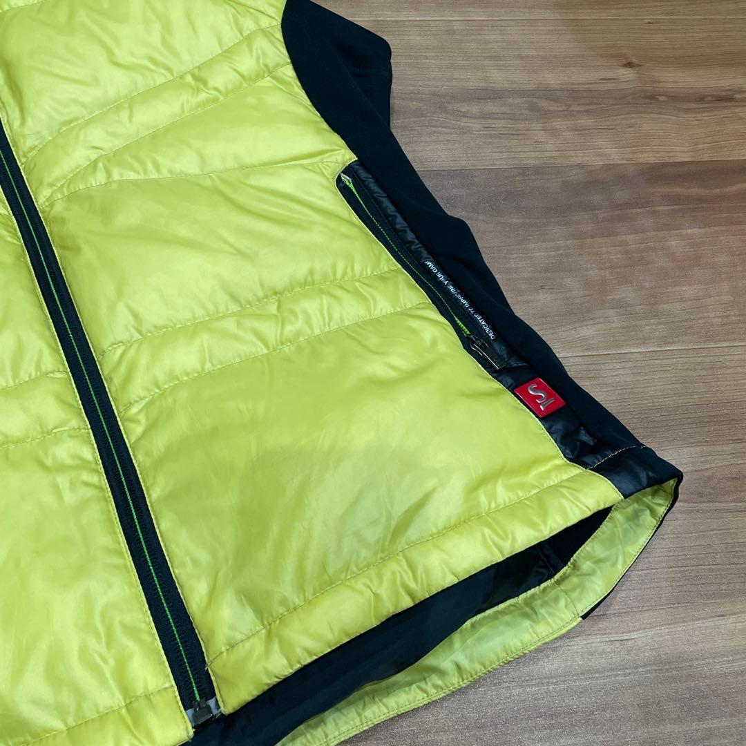 スリクソン　イエロー　黄色　ダウン　ゴルフ　ベスト　おすすめ　美品