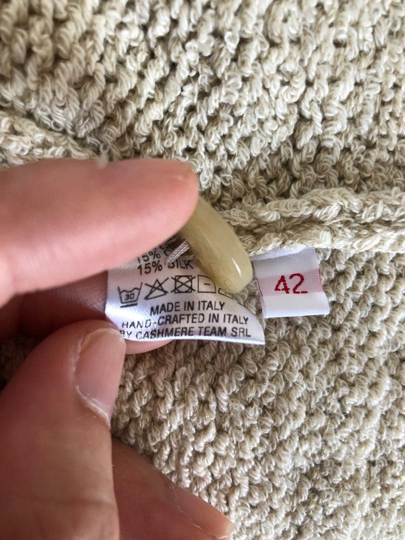 settefili cashmere カシミヤ　ニット　コットン　サイズ42