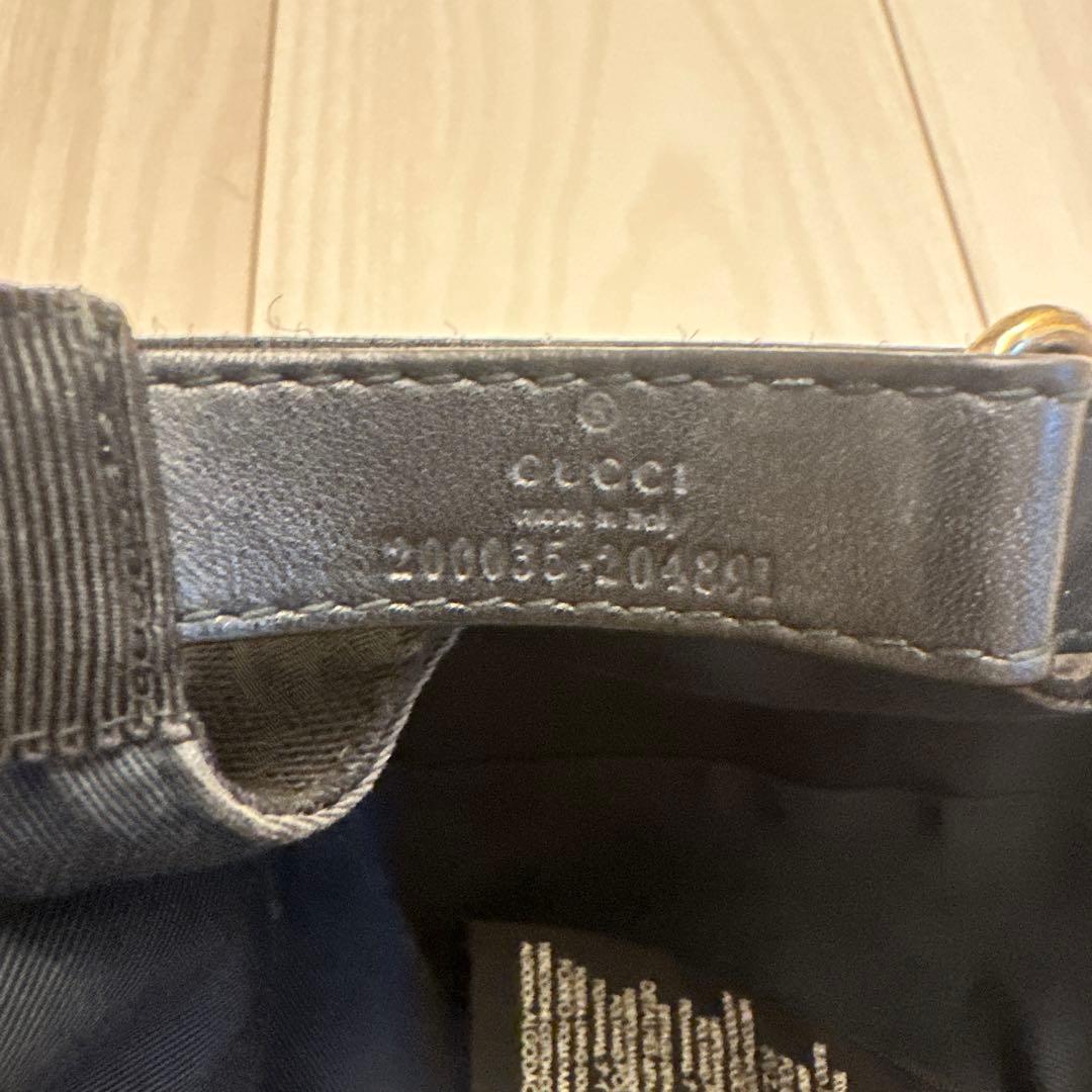 【NAOP】GUCCIキャップ　黒　L59