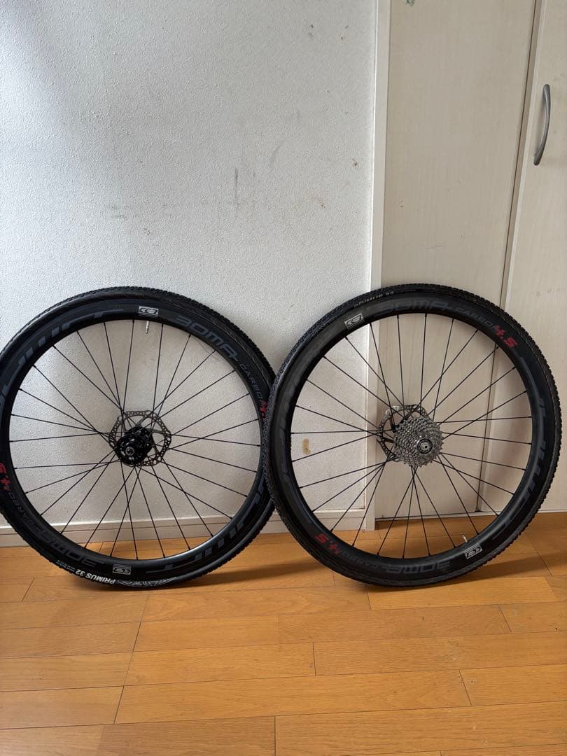 BOMA カーボンホイール 700C チューブラー 前後セット QR ディスク用