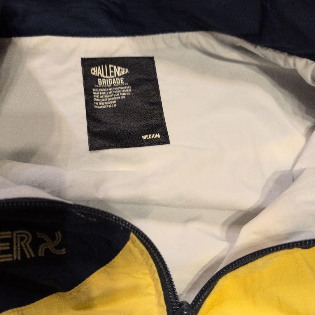 CHALLENGER ナイロンジャケット ネイビー/ホワイト/イエロー
