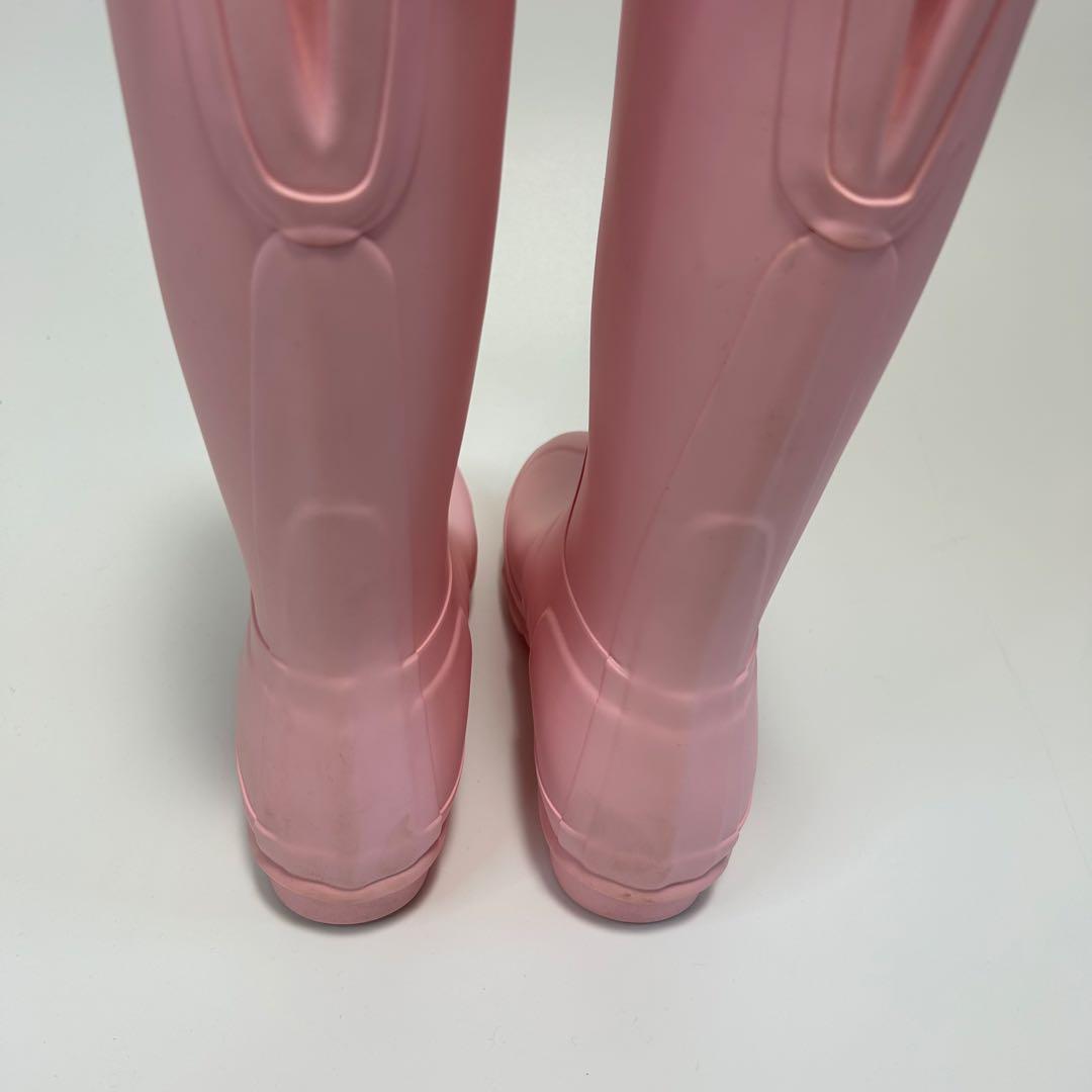 【極美品】HUNTER 長靴 レインブーツ ピンク 24㎝