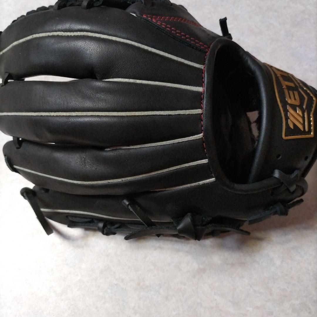 【2023年製】柔らかの人気アイテム　軟式用グローブ　ゼット　ブラック2