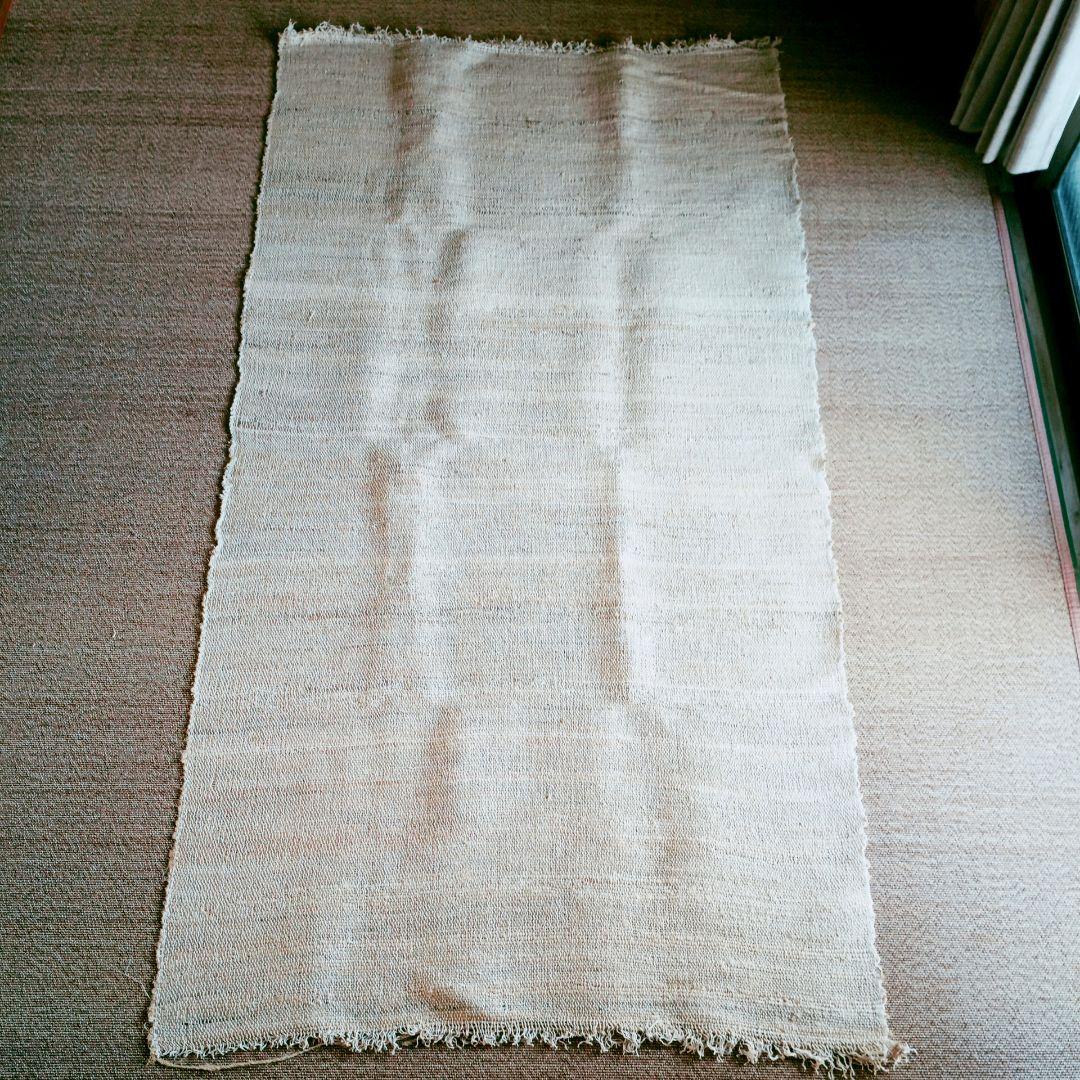 【手紡ぎバナナ×ヘンプ×コットン】　天然繊維ヨガマット ヨガラグ ラグマット