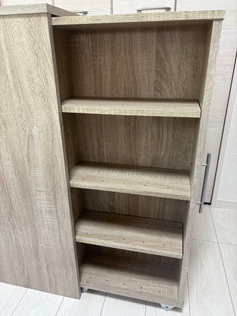 オーク 3扉収納キャビネット