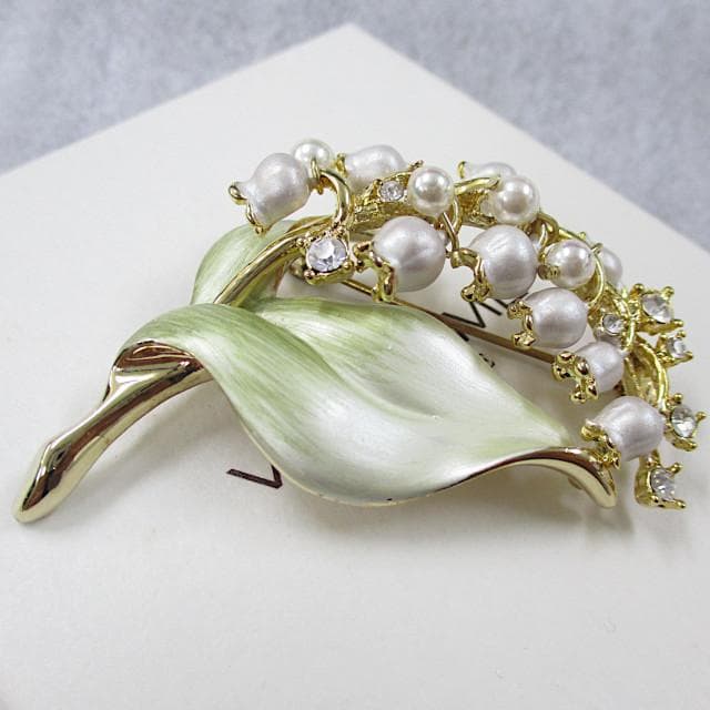 VENDOME BOUTIQUE イヤリング ブローチ セット すずらん 美品