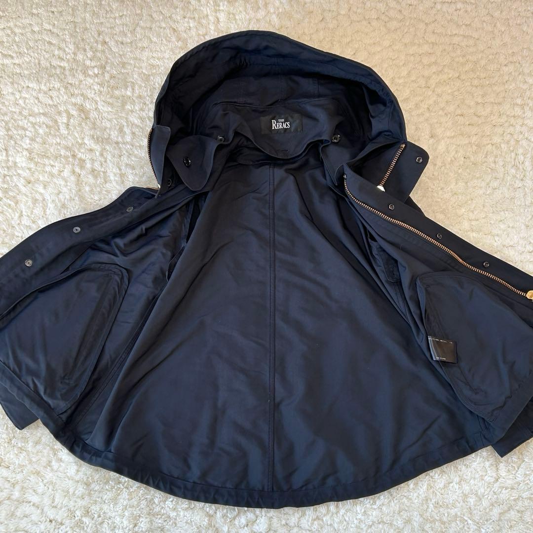 美品✨ザリラクス　ショートモッズコート　ファーライナー　黒　36