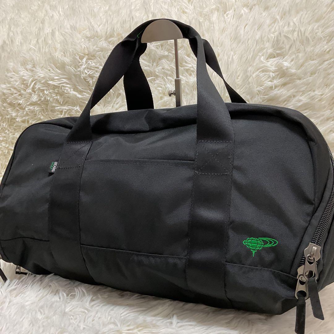 BEAMS GOLF ボストンバッグ シューズケース付 ブラック