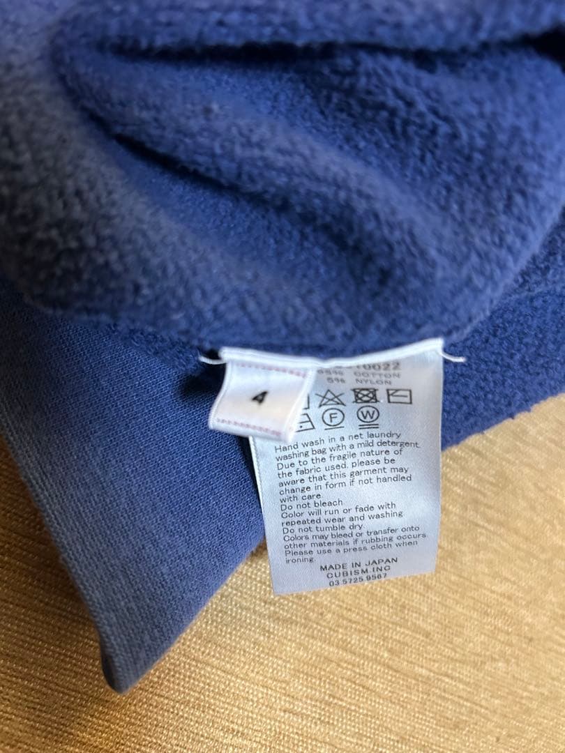 2025SS JUMBO SB SWEAT L/S DMGD/NAVY/４