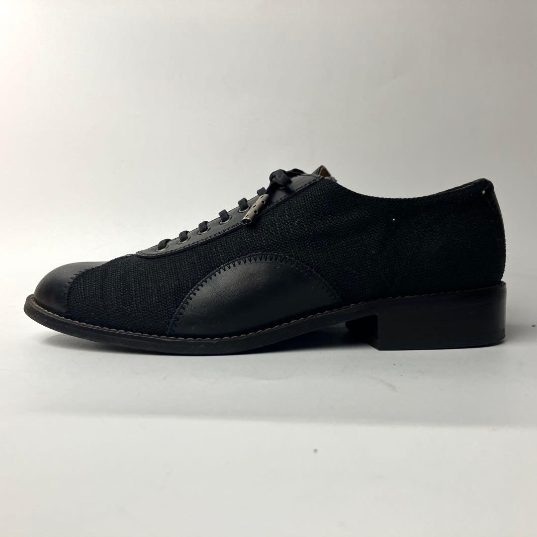 【良品】ジャンポールゴルチエ　オックスフォード　レースアップシューズ　黒　23