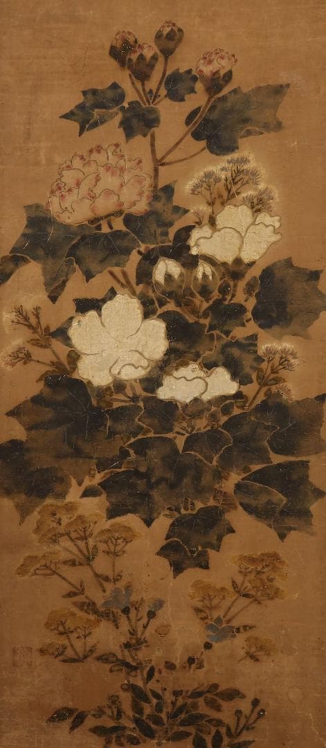 【伊年印】★俵屋宗達『四季草花図』 六曲半双 琳派★検）尾形光琳 本阿弥光悦