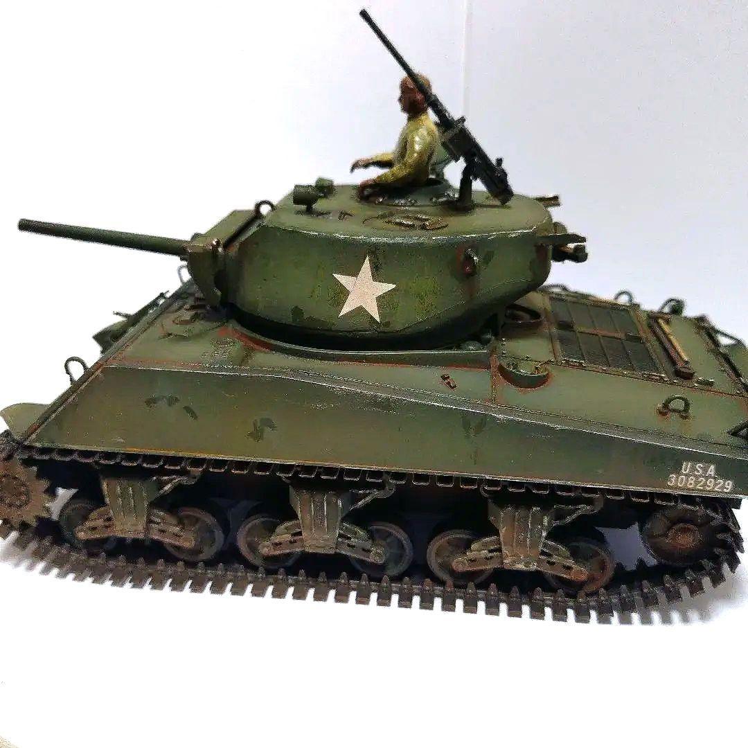 〚塗装済み完成品〛タミヤ 1/35 アメリカ中戦車 ジャンボシャーマン