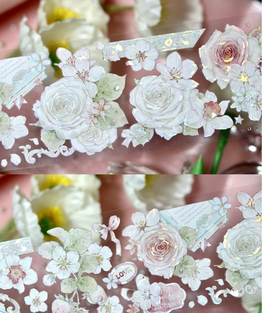 海外マスキングテープ巻売り 温柔阱 フラワー 人物マスキングテープ