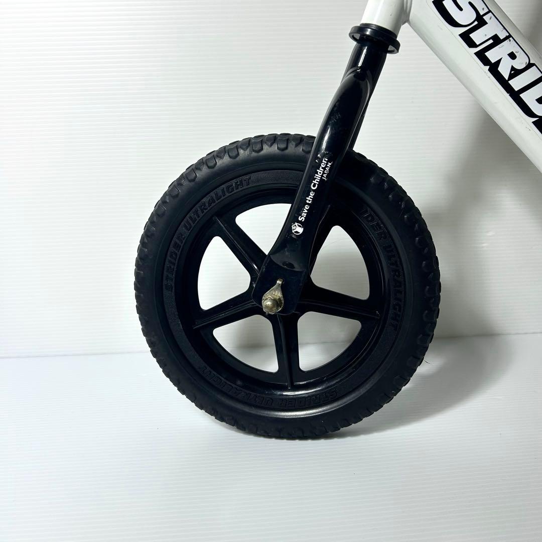 美品☆STRIDER SPORT バランスバイク ペダル無し ホワイト 白