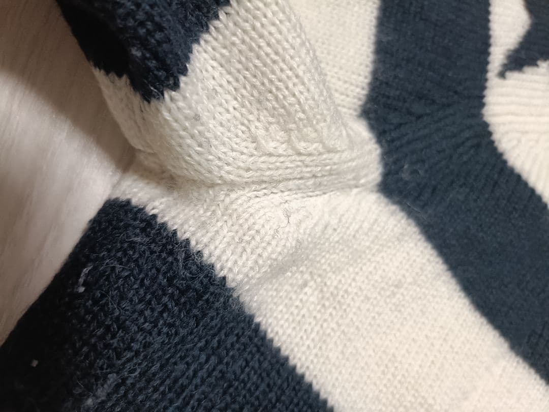 パーリーゲイツ☆ボーダー柄メンズ長袖ニット☆サイズ５（Ｌ）