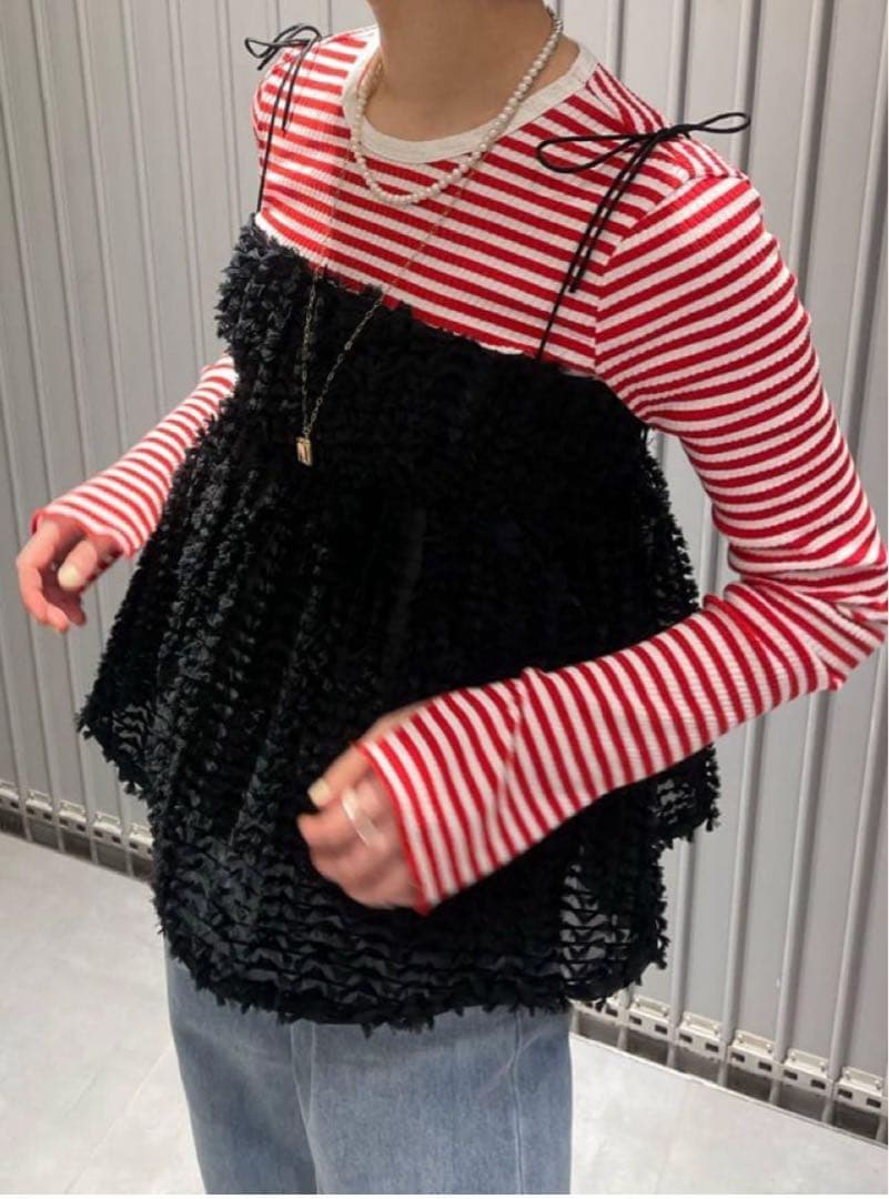 BAUM UND PFERDGARTEN ブラックキャミソール