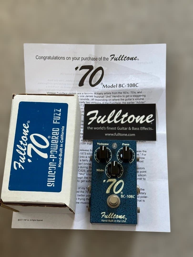 Fulltone '70 BC-108C ファズペダル
