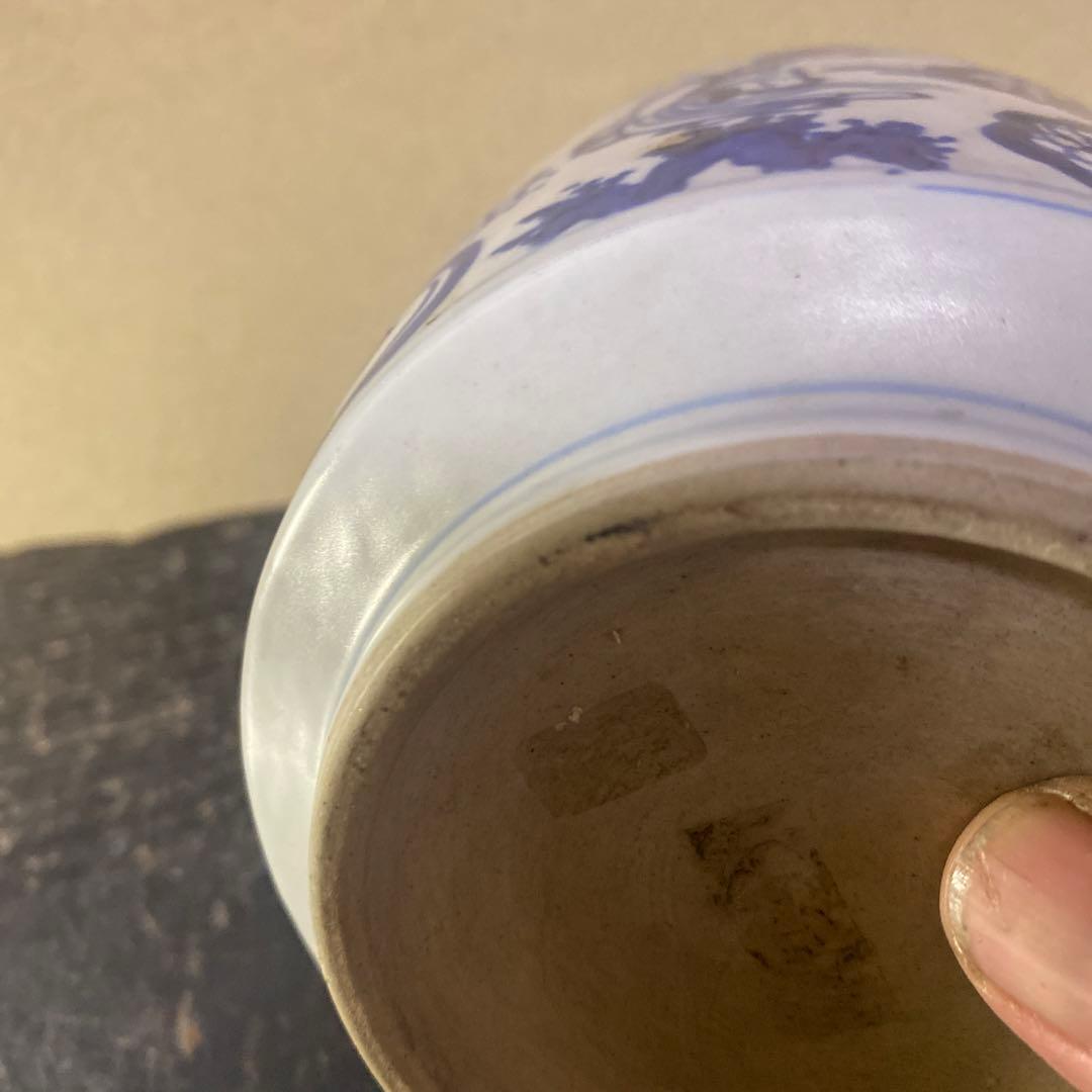 中国雲仙人図大香炉【桐箱付】