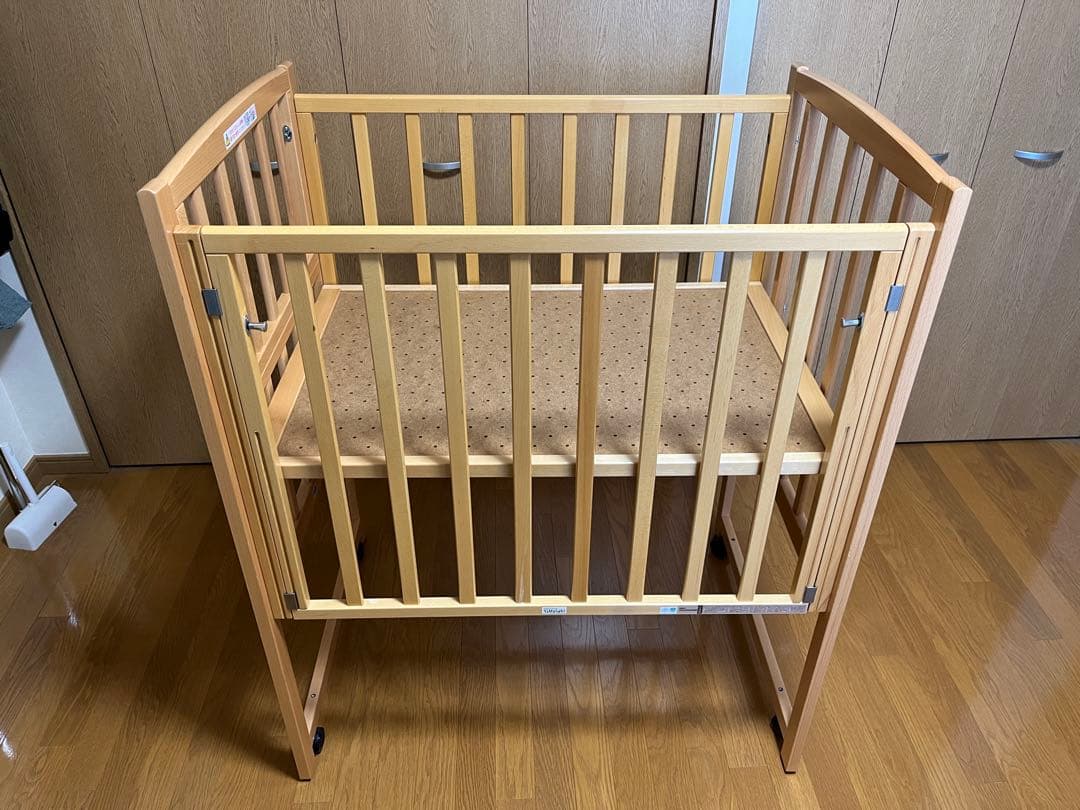 ヤマサキ コンパクトベッド ツーオープン ミニベッド　90×60cm