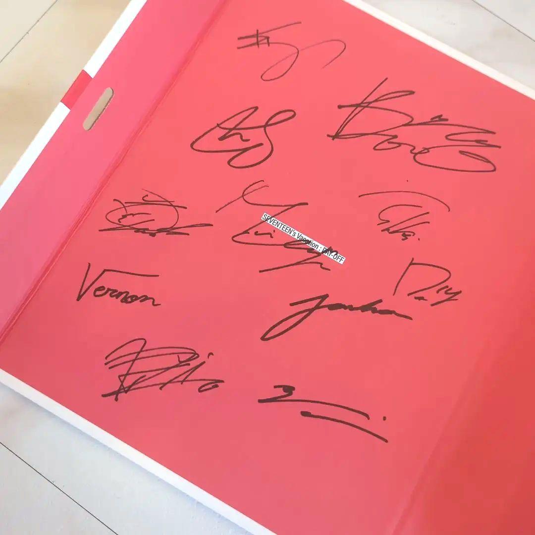 直筆サイン入 SEVENTEEN 2025 SEASON'S GREETINGS