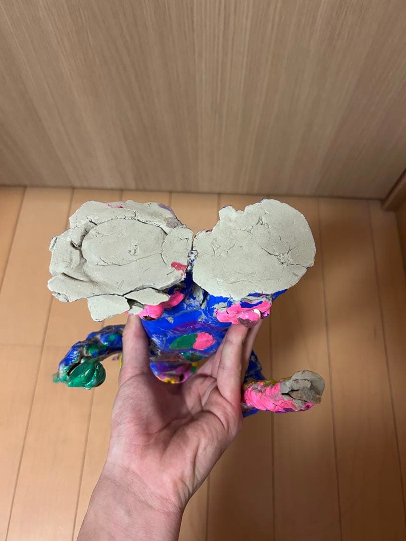 ピエロ【値下げ交渉可】【粘土細工】【一点物】【置物】【美術品】